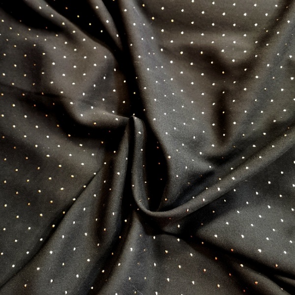 Dew Drop Chiffon - GOLD on BLACK